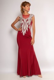 Getailleerde avondjurk