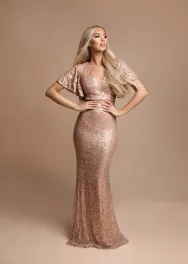 Avondjurk met pailletten