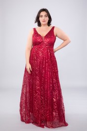 Avondjurk met pailletten