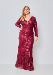 Lange mouw avondjurk