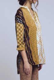 Kraag loos blouse