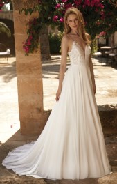 Bruidsjurk met spaghettiband