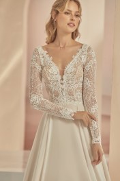 Korte mouwen bruiloftsjurk