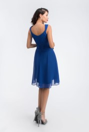 Marineblauwe cocktailjurk