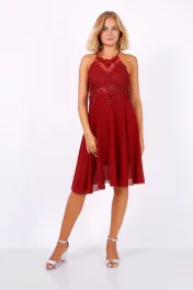 Bordeaux cocktailjurk