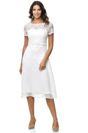 Korte mouw cocktailjurk