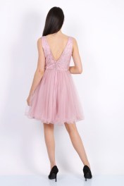 Cocktailjurk met V-hals