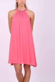 Halterjurk met steentjes