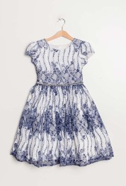 Marineblauwe meisjesjurk