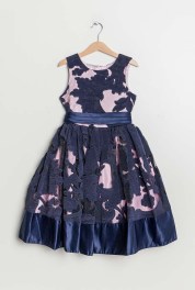 Marineblauwe cocktailjurk